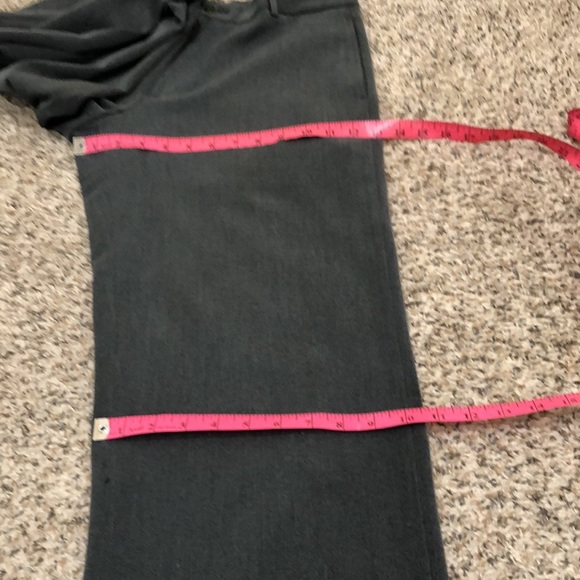 Armani Collezioni Straight Leg Pants Size 14 Dark Gray 11” High Rise - Picture 8 of 10